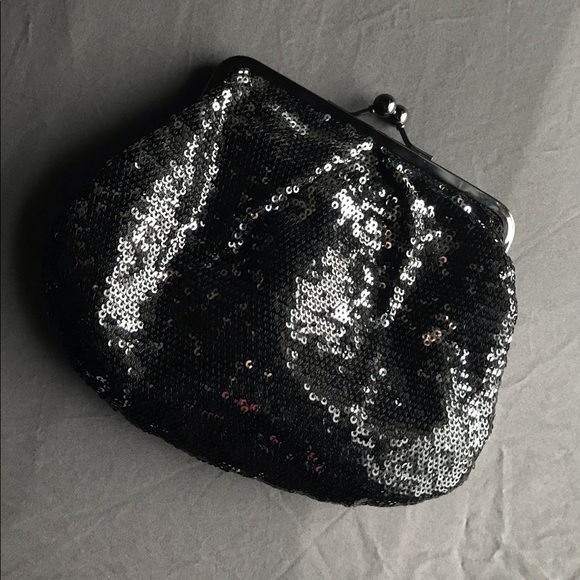 APT.9 Mini Black/Silver Purse Crossbody/Clutch - Picture 2 of 8